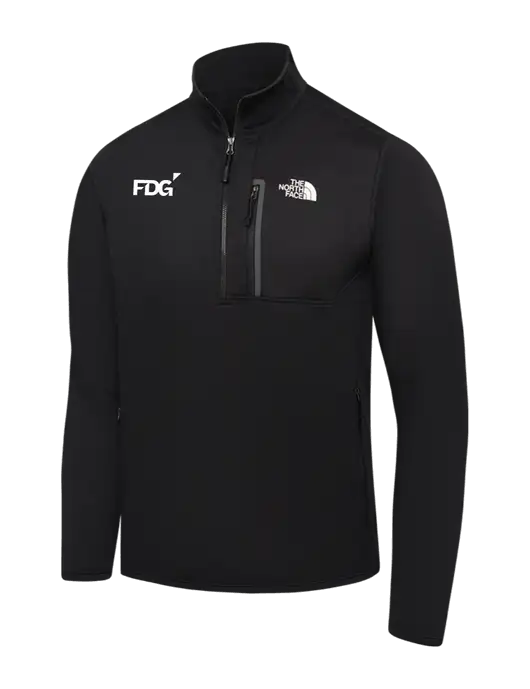The North Face Black Skyline 1/2-Zip Fleece w/FDG Logo