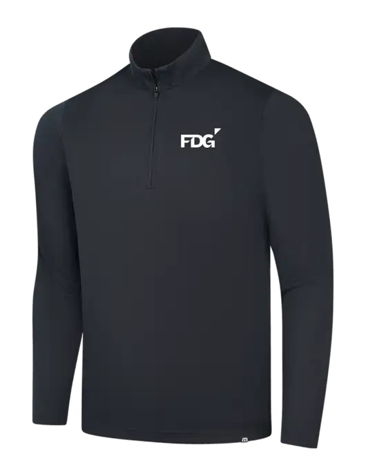 TravisMathew Black Coveside ¼-Zip w/FDG Logo