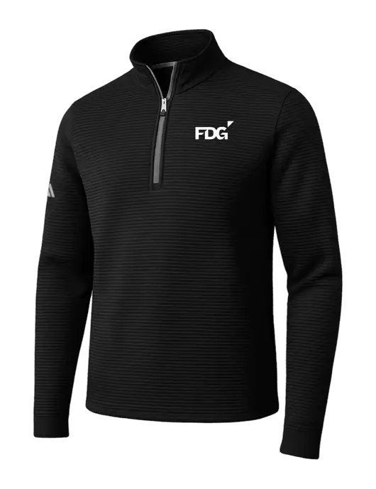 Adidas Black Spacer Quarter-Zip Pullover w/FDG Logo