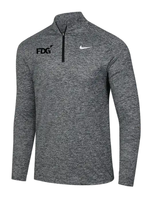 Nike Black Heather Dri-FIT Element 1/2-Zip Pullover w/FDG Logo