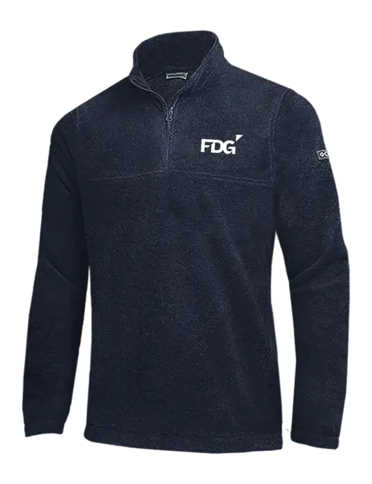 Columbia Navy Steens Mountain Fleece 1/2 Zip Pullover w/FDG Logo