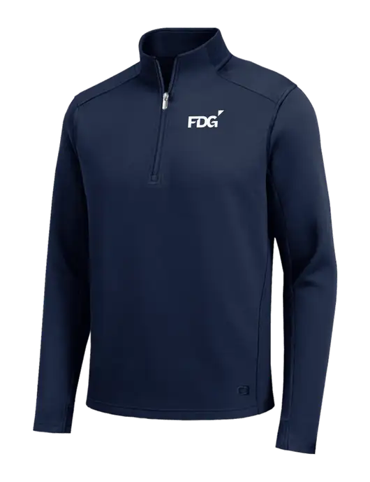 OGIO Transcend Dark Navy 1/4-Zip w/FDG Logo