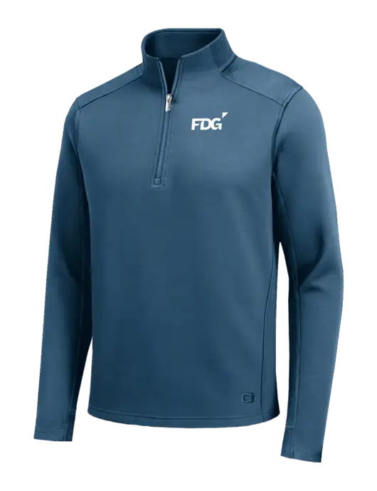 OGIO Transcend Light Navy 1/4-Zip w/FDG Logo
