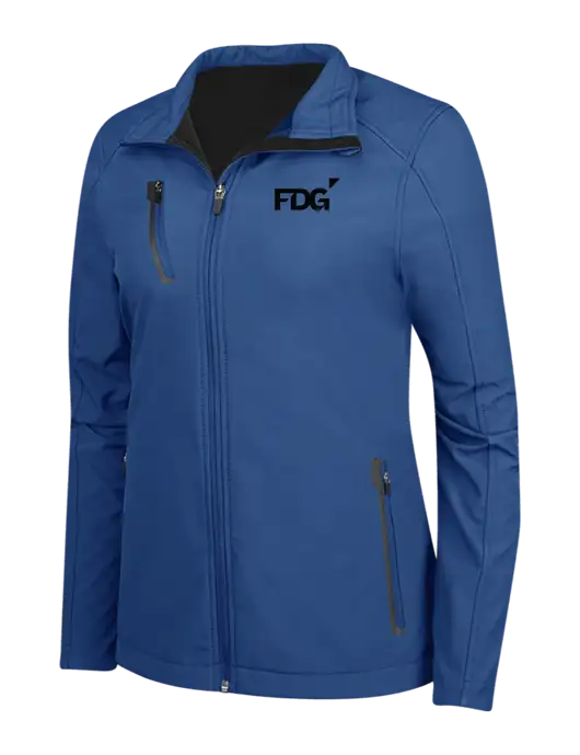 Dark Royal Womens Welded Softshell Jacket w/FDG Logo