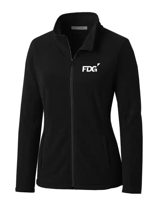 Black Womens Microfleece Jacket w/FDG Logo