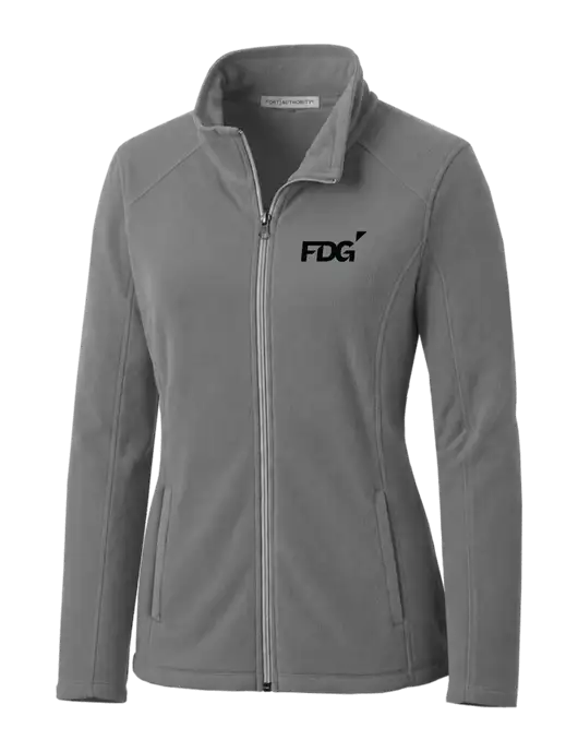 Medium Grey Womens Microfleece Jacket w/FDG Logo