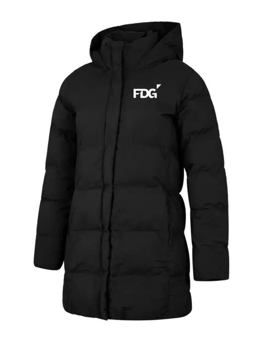 Mercer+Mettle Womens Deep Black Puffy Parka  w/FDG Logo