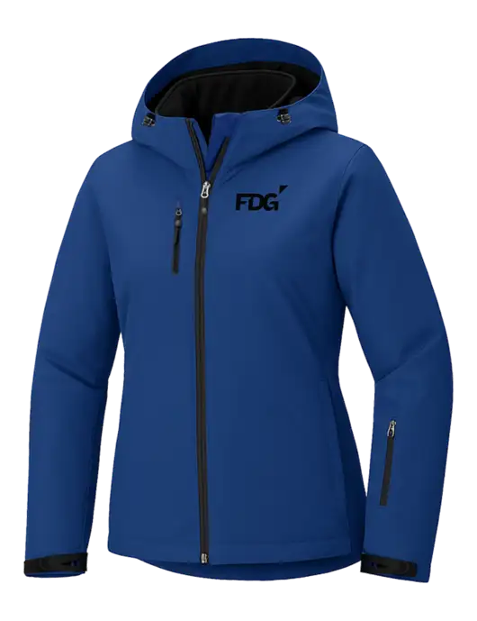 Womens Cold Weather Vortex 3-in-1 Royal/ Black Waterproof Jacket with Detachable Hood
 w/FDG Logo