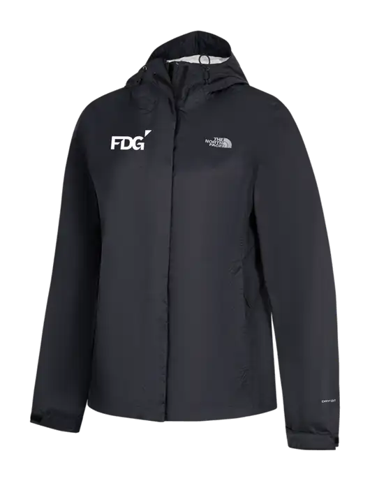 The North Face Womens Black DryVent Rain Jacket w/FDG Logo