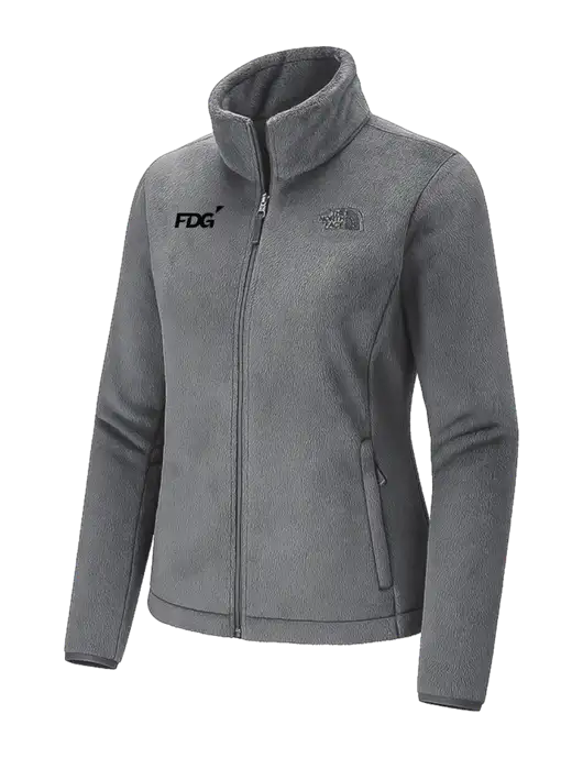 The North Face Womens Dark Medium Grey Osito Fleece Jacket
 w/FDG Logo