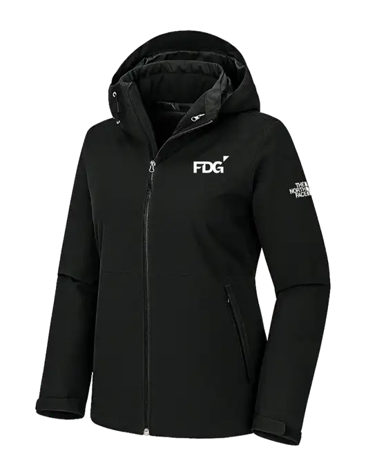 The North Face Womens Castle Valley Triclimate 3-in-1 Black Jacket w/FDG Logo