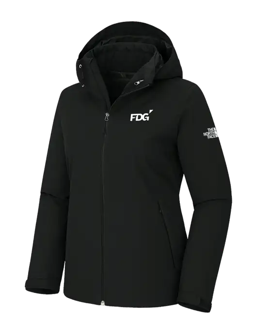 The North Face Womens Castle Valley Triclimate 3-in-1 Black Jacket w/FDG Logo