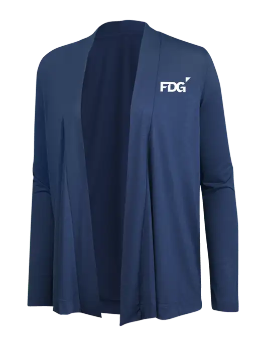 Dusty  Blue Womens Concept Cardigan w/FDG Logo