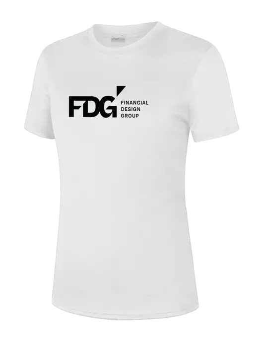  Womens White PosiCharge Competitor Tee w/FDG Logo
