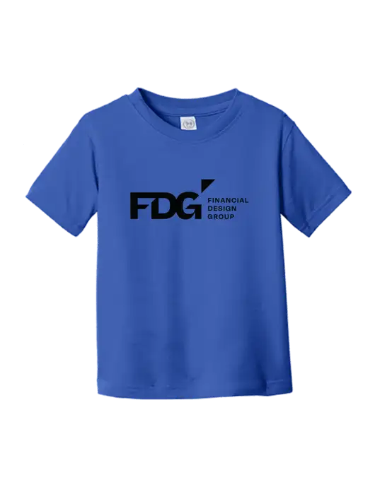 Rabbit Skins Royal Toddler Fine Jersey Tee w/FDG Logo