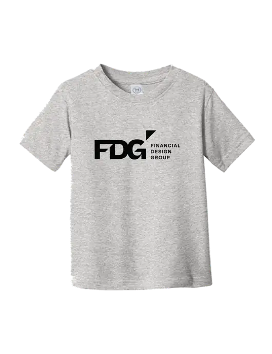 Rabbit Skins Light Grey Heather Toddler Fine Jersey Tee w/FDG Logo