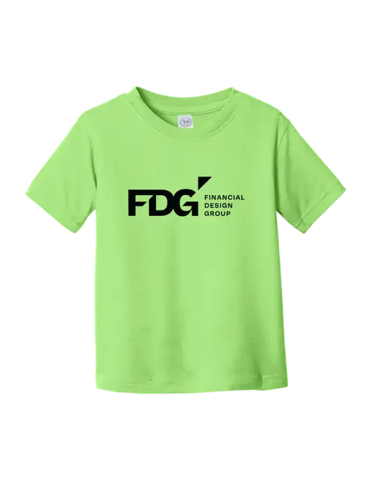Rabbit Skins Key Lime Toddler Fine Jersey Tee w/FDG Logo