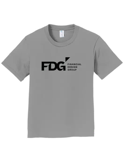 Youth Ring Spun Medium Grey 4.5 oz T-Shirt w/FDG Logo