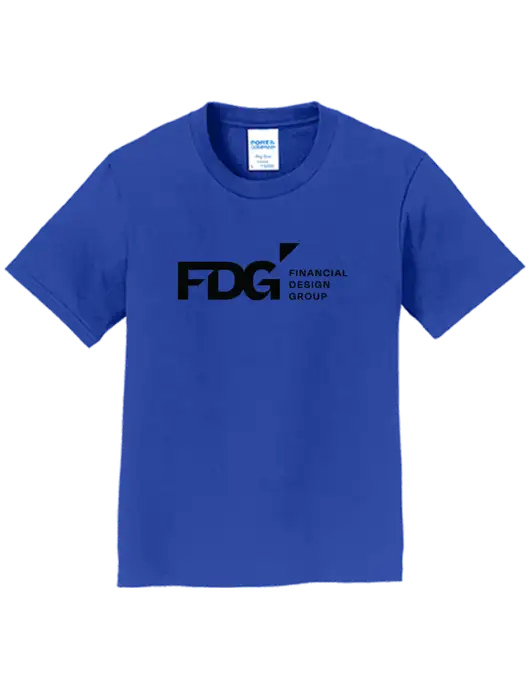 Youth Ring Spun Royal 4.5 oz T-Shirt w/FDG Logo