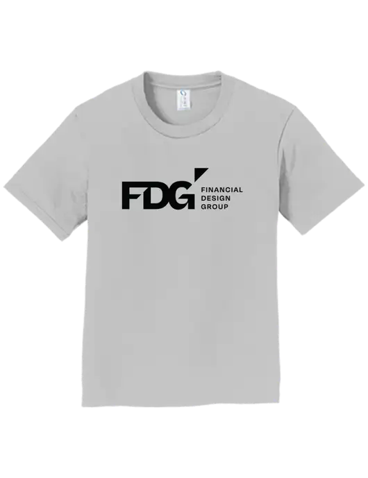 Youth Ring Spun Silver 4.5 oz T-Shirt w/FDG Logo