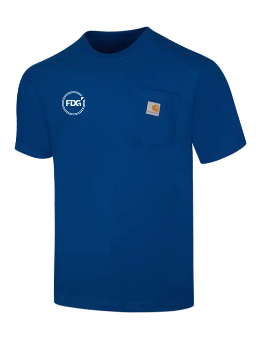 Carhartt Workwear Dark Sapphire Pocket Short Sleeve T-Shirt w/FDG Circle Logo